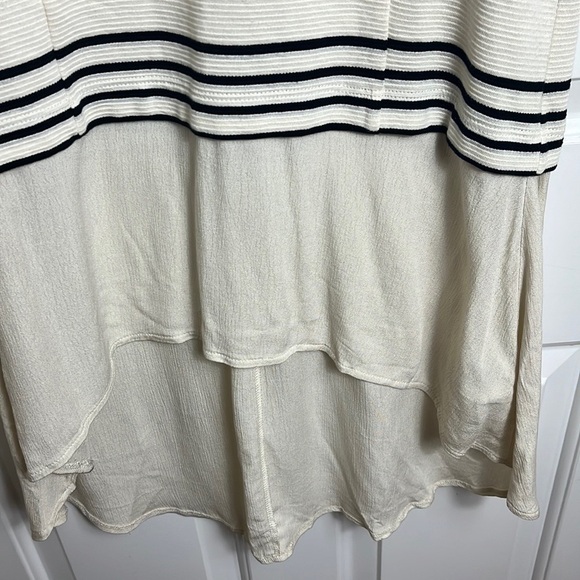 NWT Anthropologie Deletta Gradient Stripe Tunic Top Hi Lo Short Sleeves XS - Picture 8 of 12